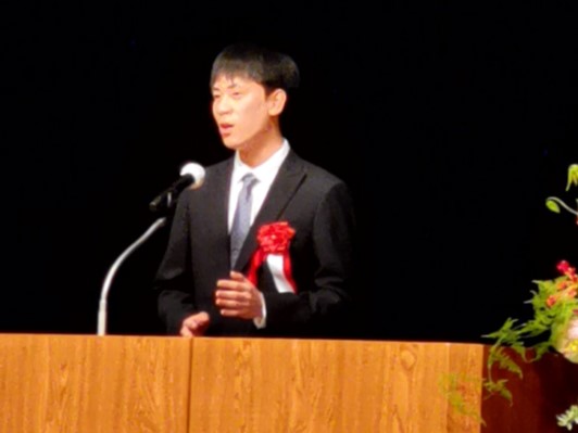 Mr. Sui participated in the speech contest.