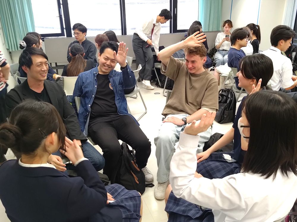 高校生と楽しく交流